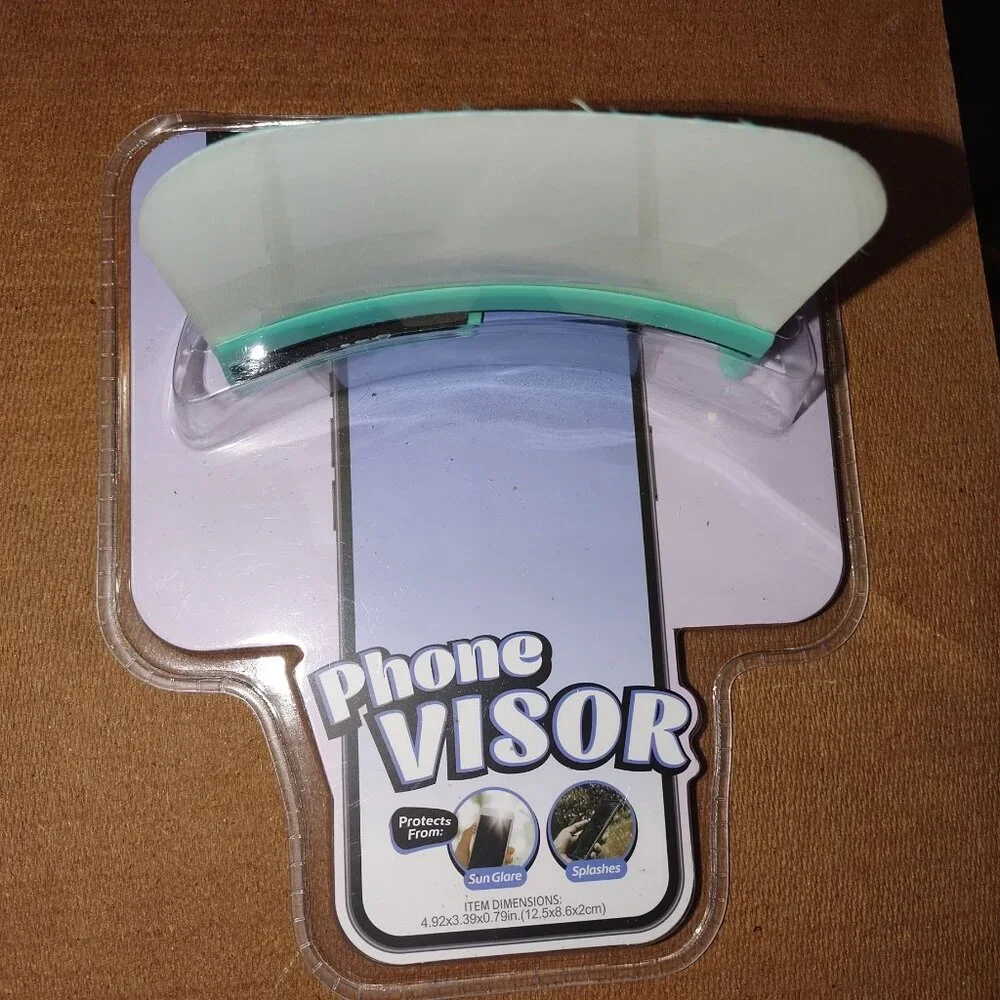 3- Decorative Phone Visor W/ Colorful Pom-Poms Compatible W/ Most Smartphones